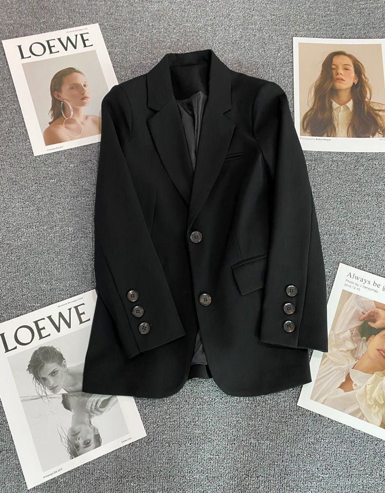 Loose Straight Office Blazer
