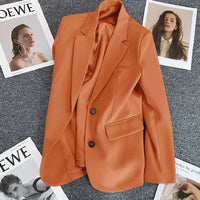 Loose Straight Office Blazer