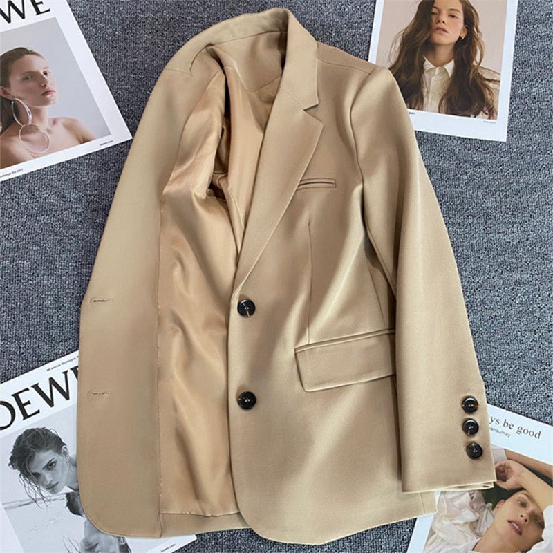 Loose Straight Office Blazer