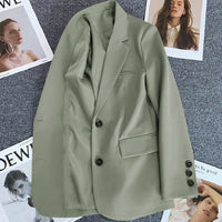 Loose Straight Office Blazer