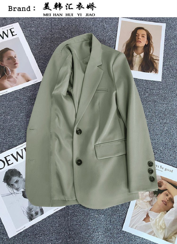 Loose Straight Office Blazer