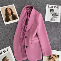 Loose Straight Office Blazer