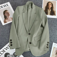 Loose Straight Office Blazer