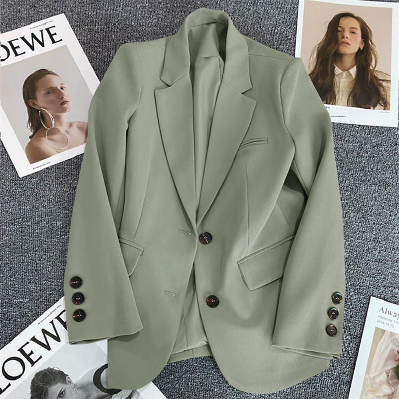 Loose Straight Office Blazer