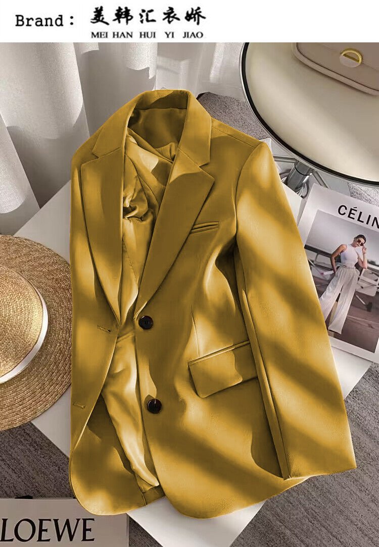 Loose Straight Office Blazer