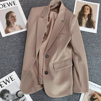 Loose Straight Office Blazer