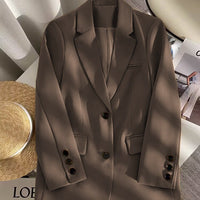 Loose Straight Office Blazer