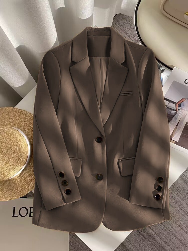 Loose Straight Office Blazer
