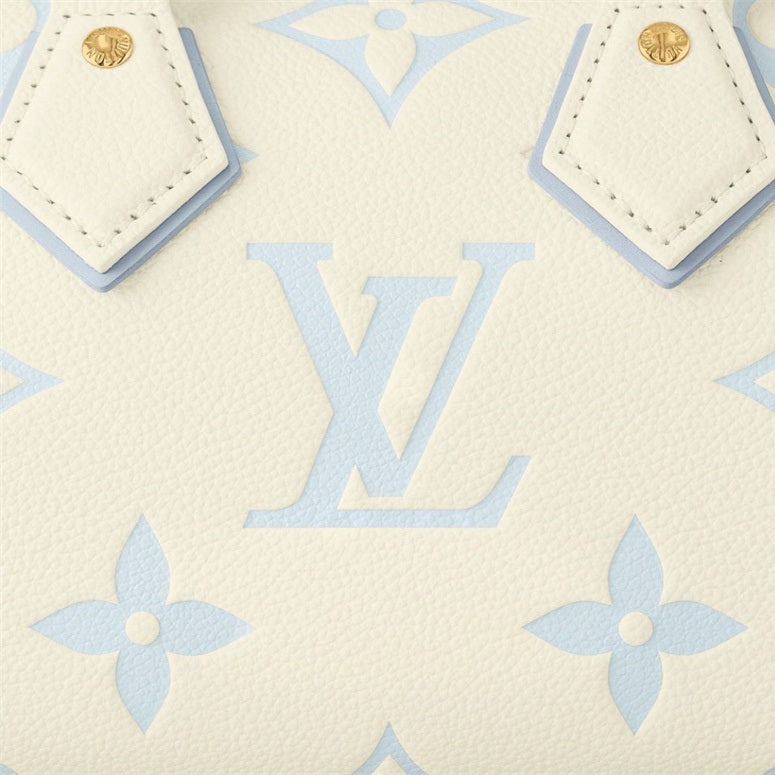 M46883 Speedy Bandoulière 20 Bicolor Monogram Empreinte Leather Blue