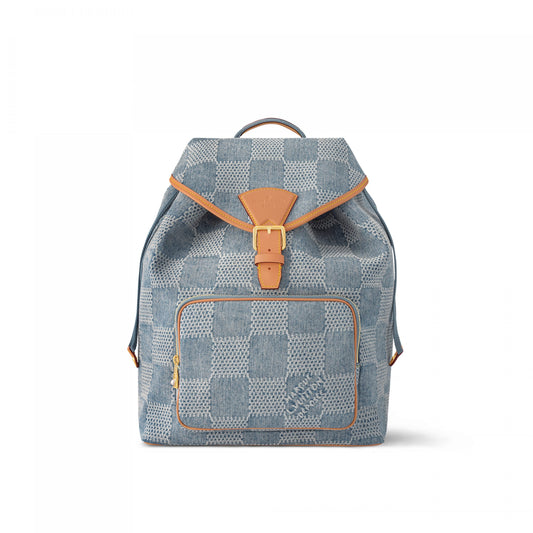 N40708 Montsouris Backpack Damier Blue