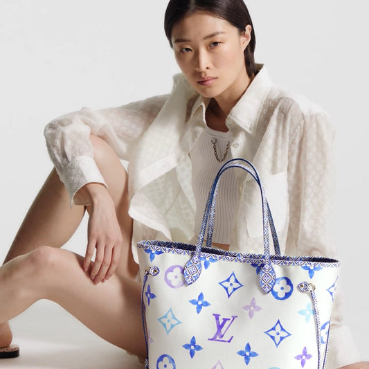 M22979 Neverfull MM Blue Monogram