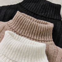 LUNE 3-Piece Ribbed Turtleneck Set