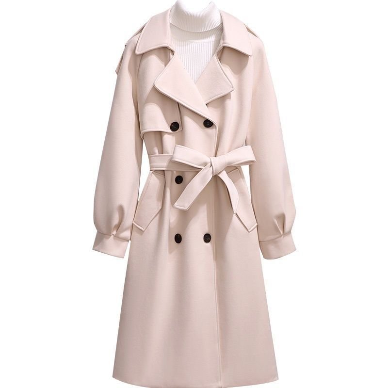 Mid-Length Thick Wool Coat