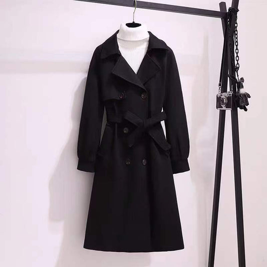 Mid-Length Thick Wool Coat