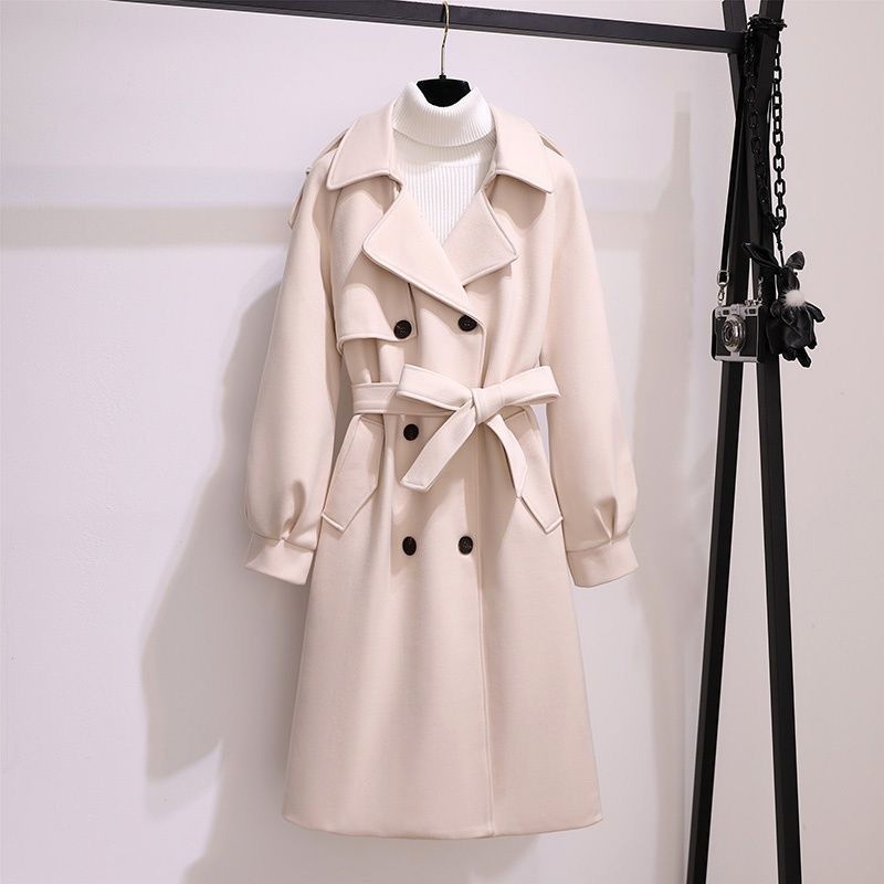 Mid-Length Thick Wool Coat