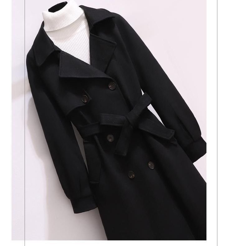 Mid-Length Thick Wool Coat