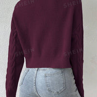 MOOSTA Cable Knit Cardigan & Cami Set