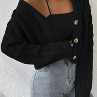 MOOSTA Cable Knit Cardigan & Cami Set