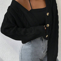MOOSTA Cable Knit Cardigan & Cami Set