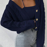 MOOSTA Cable Knit Cardigan & Cami Set