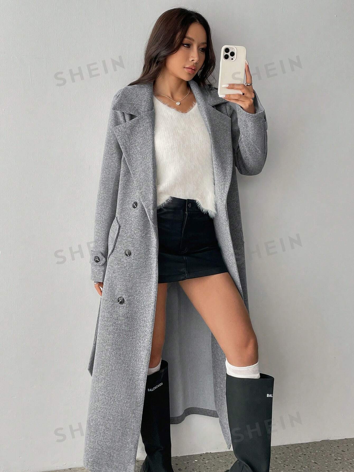 MOOSTA Padded Lapel DB Coat