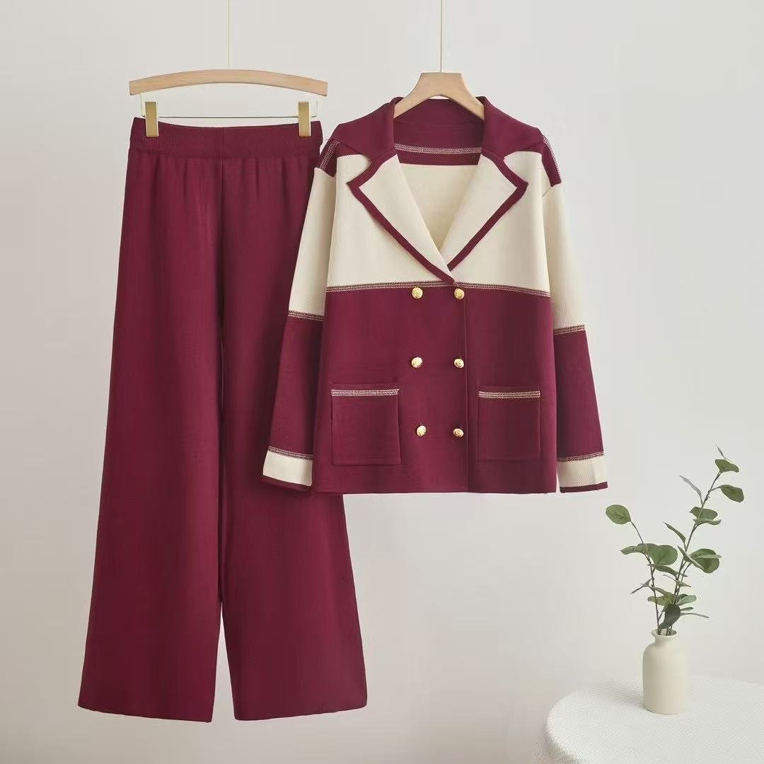 Viscose Long Sleeve Casual Pants Set