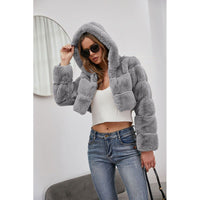 New Crop Faux Fur Coat