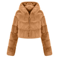 New Crop Faux Fur Coat