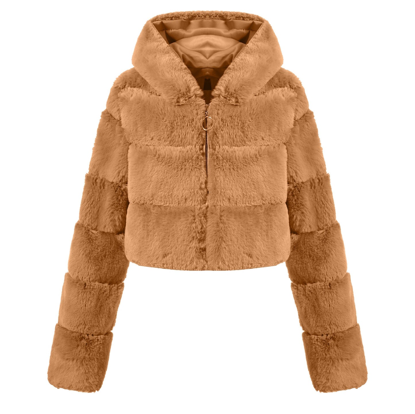 New Crop Faux Fur Coat