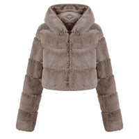 New Crop Faux Fur Coat
