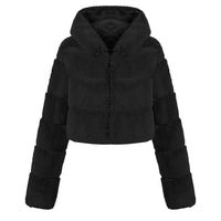 New Crop Faux Fur Coat