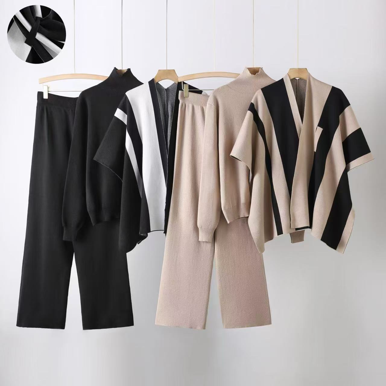 Geometric Print Commuter Pants Set