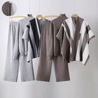 Geometric Print Commuter Pants Set