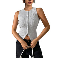 Slim S-xy Knit Vest Cardigan