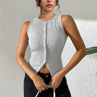 Slim S-xy Knit Vest Cardigan