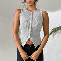 Slim S-xy Knit Vest Cardigan