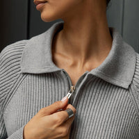 Casual POLO Collar Knit Pullover