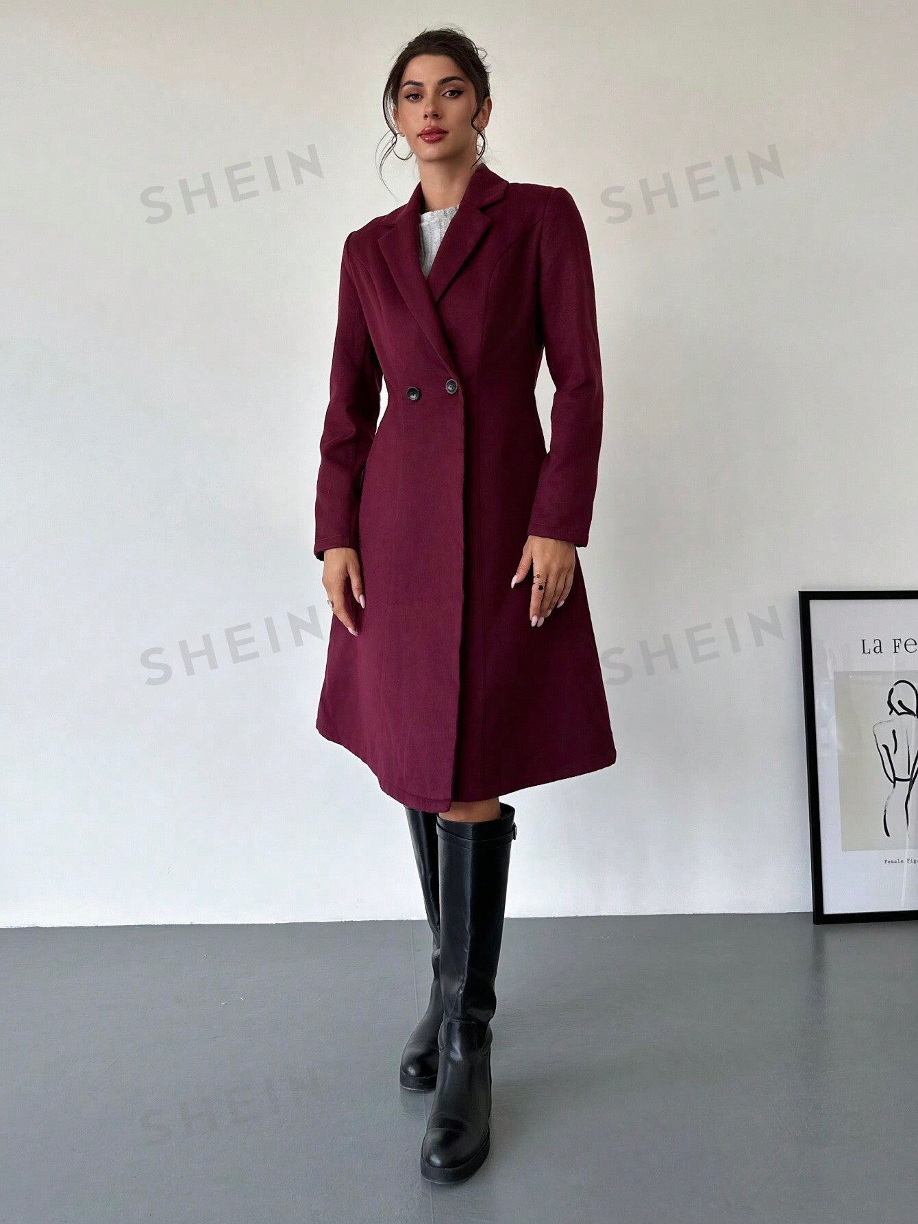 Privé Purple Knit Coat