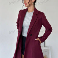 Privé Purple Knit Coat