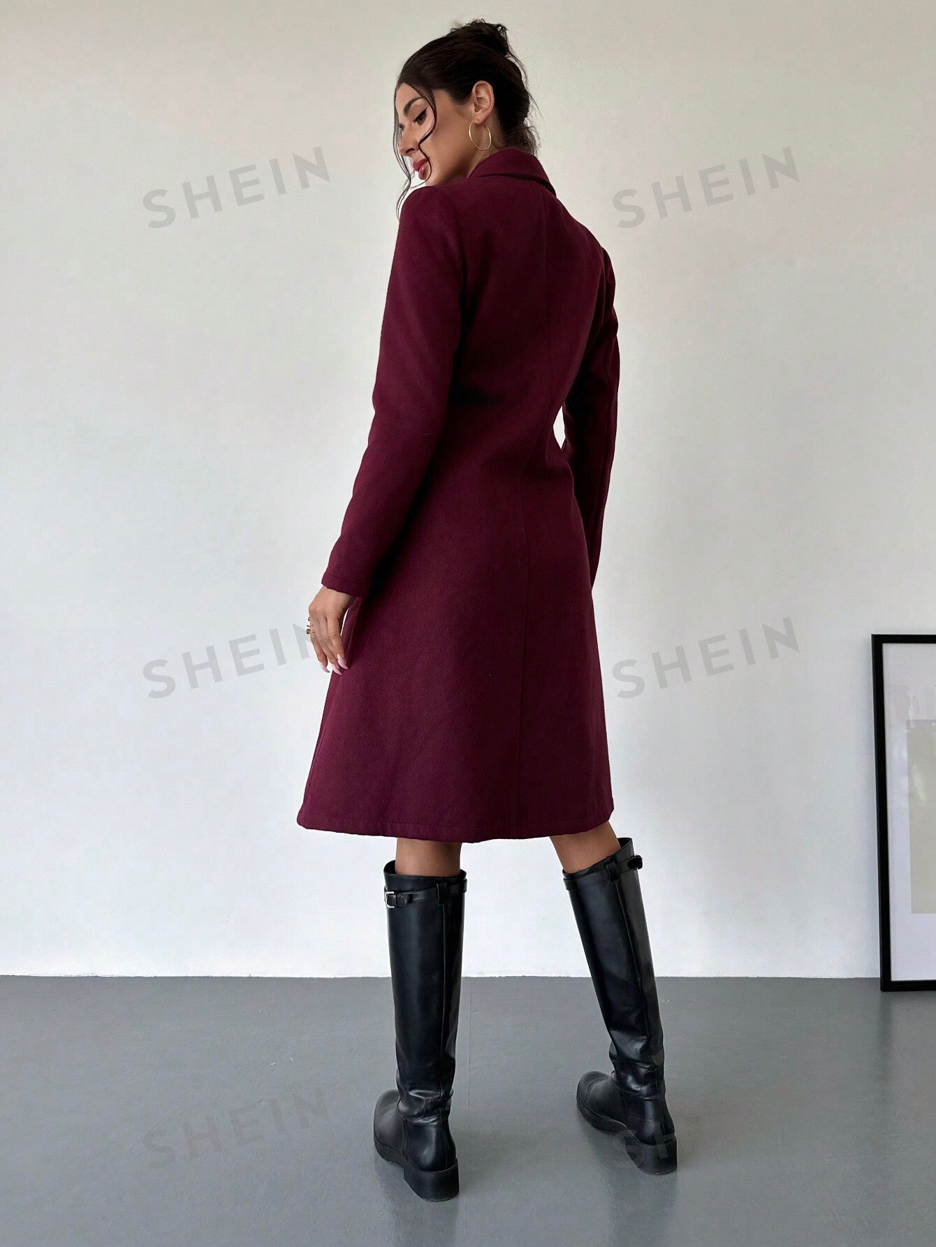 Privé Purple Knit Coat