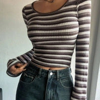 Slim Striped Crew Neck T-Shirt