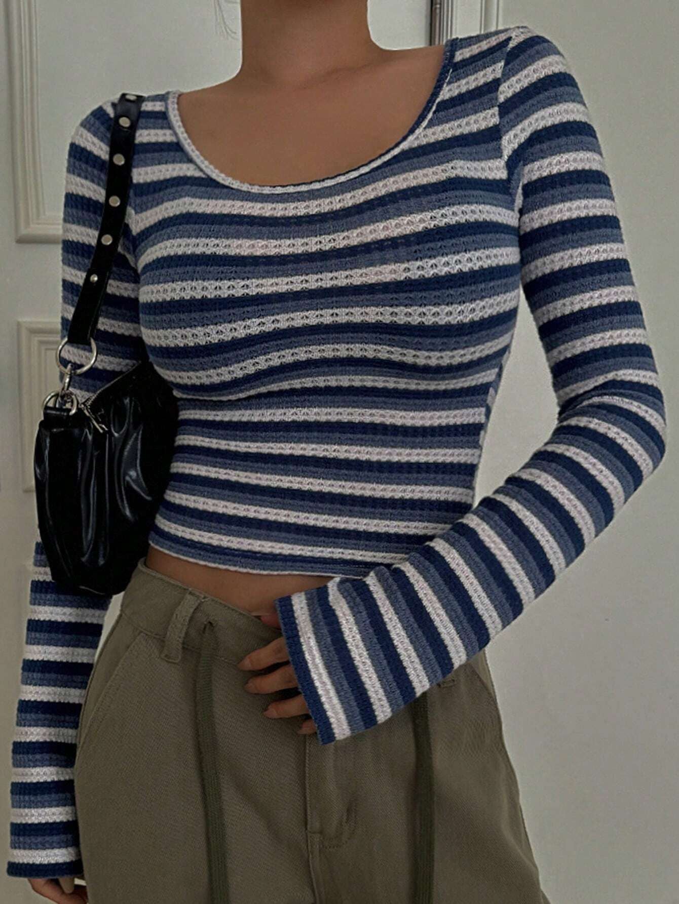 Slim Striped Crew Neck T-Shirt