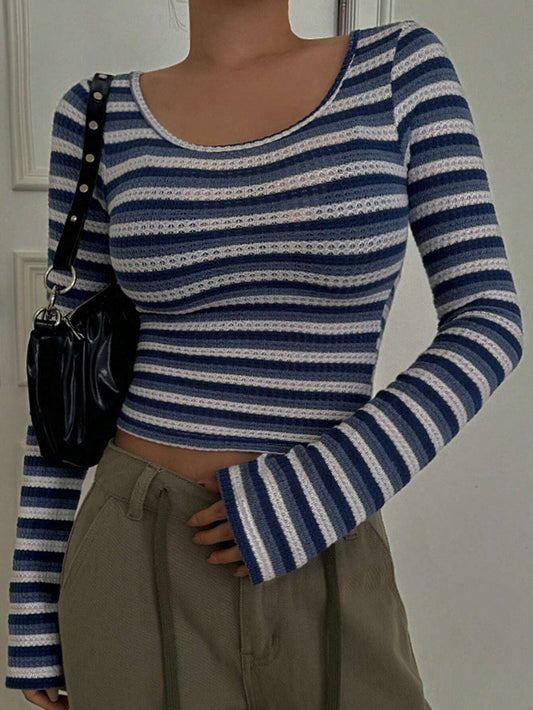 Slim Striped Crew Neck T-Shirt