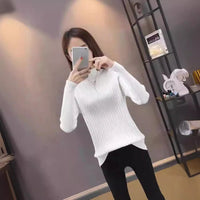 Slim Semi-Turtleneck Pullover