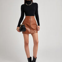 Ribbed Turtleneck Workwear Sweater