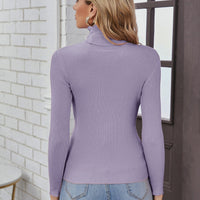 Ribbed Turtleneck Workwear Sweater