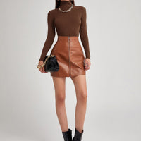 Ribbed Turtleneck Workwear Sweater