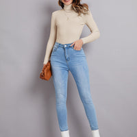 Ribbed Turtleneck Workwear Sweater