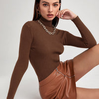 Ribbed Turtleneck Workwear Sweater