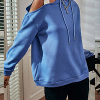 Shoulder Cut Out Hoodie